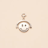 Silver Smiley Charm