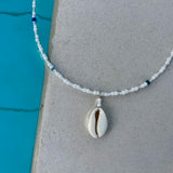 White Shell Beaded Necklace