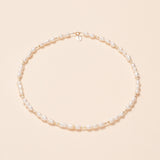 Gold Simply Creamy Pearl Necklace